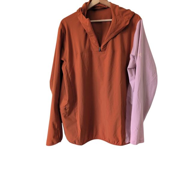 NWT Arc'teryx Sima Pullover Hoodie Jacket Women's‎ XL Orange Pink Hiking RARE - Picture 6 of 13